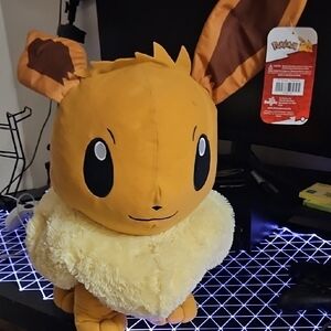 Brown and Cream Stuffed Animal with Fluffy Neck Ruff